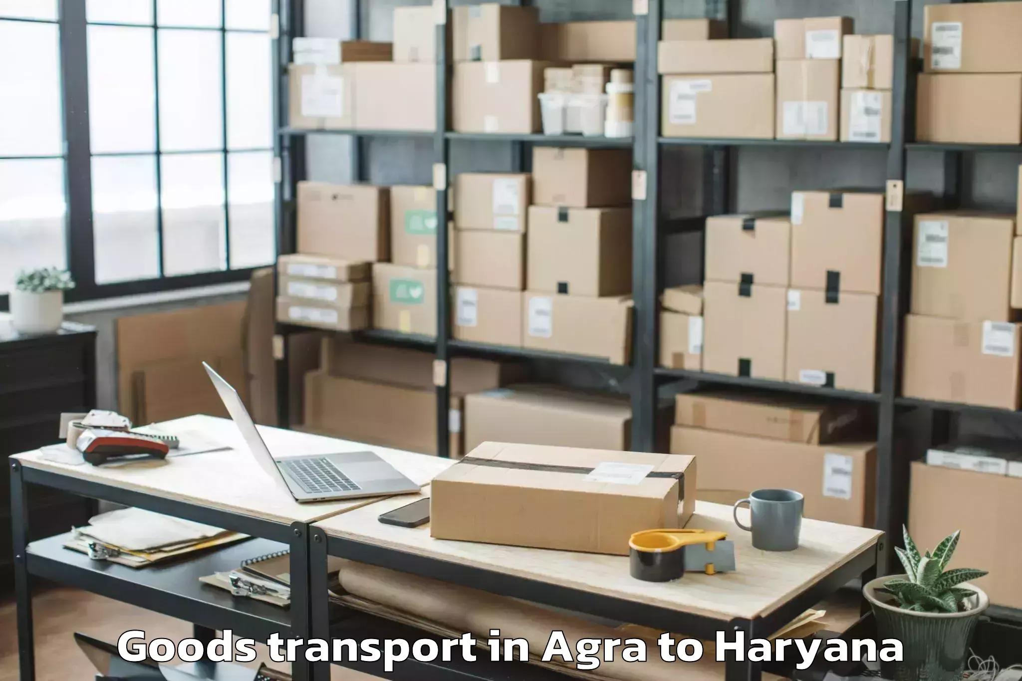 Book Agra to Loharu Goods Transport Online